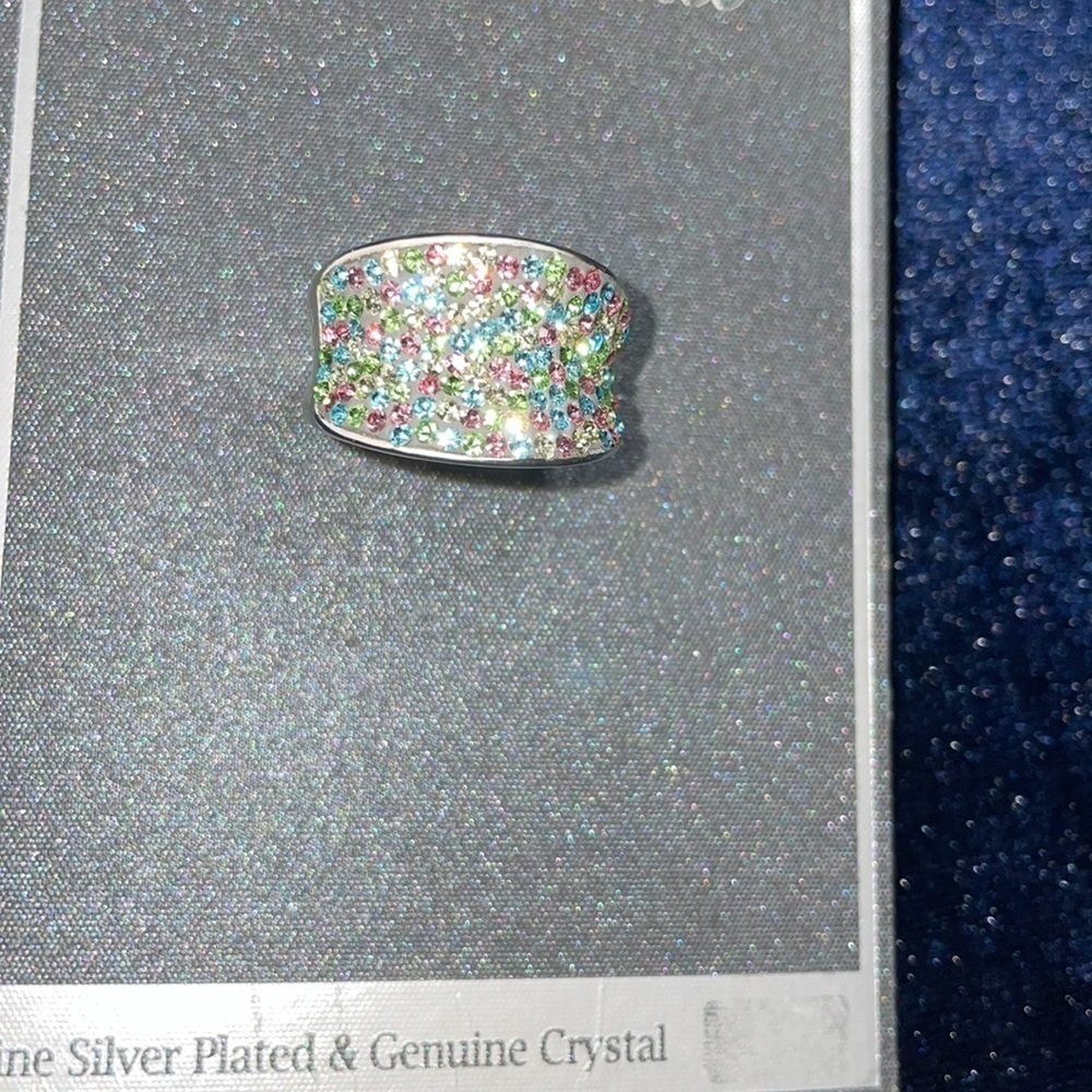 Genuine Crystal Ring size 8 by Silver Radiance Genuine Crystal Ring 🆕RARE Ring - Picture 6 of 8